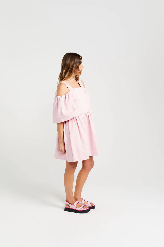 Thing Thing Cut Off Dress - Candy Floss