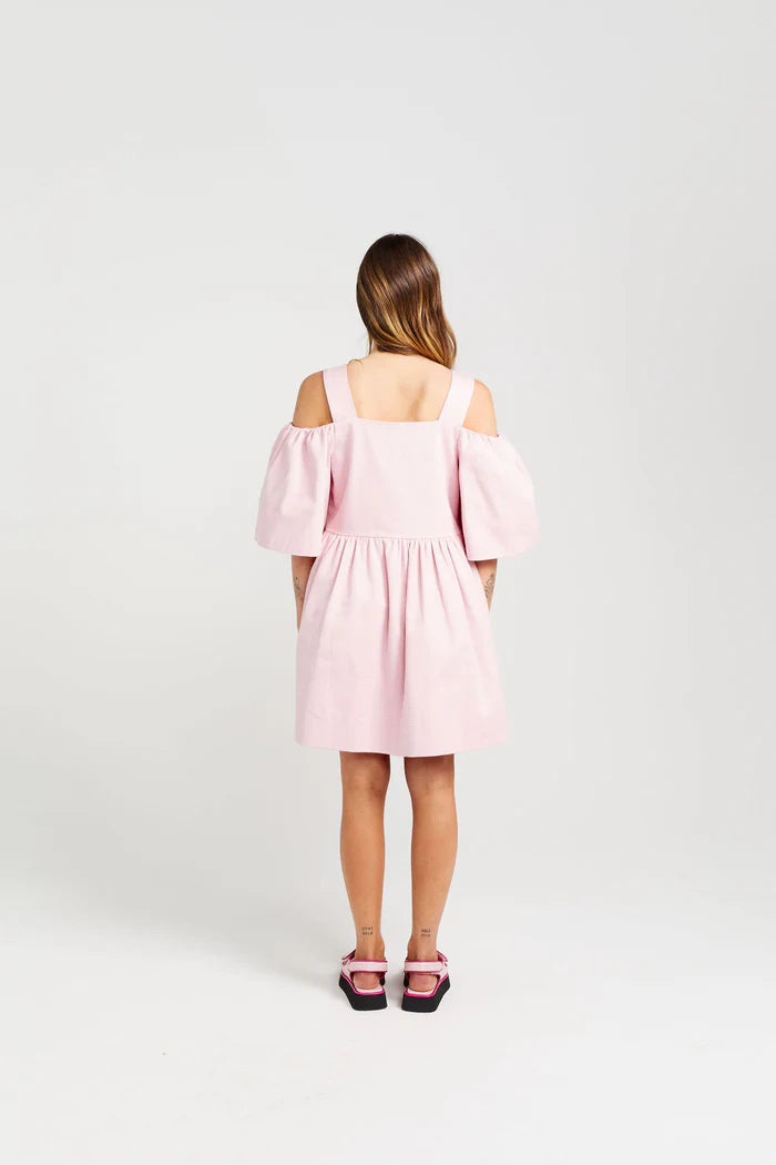 Thing Thing Cut Off Dress - Candy Floss