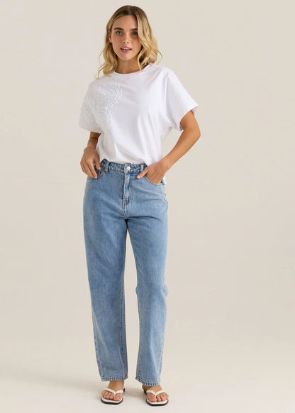 Sass Mira Crochet Tee