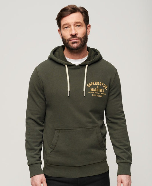 Superdry Men's Flock Chest Graphic Hoodie