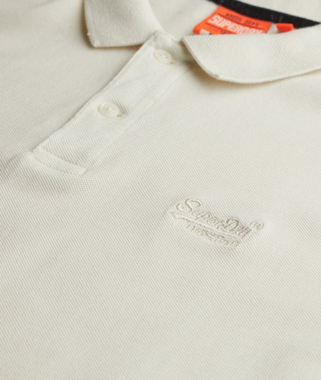 Superdry Vintage Destroy Polo Chalk White