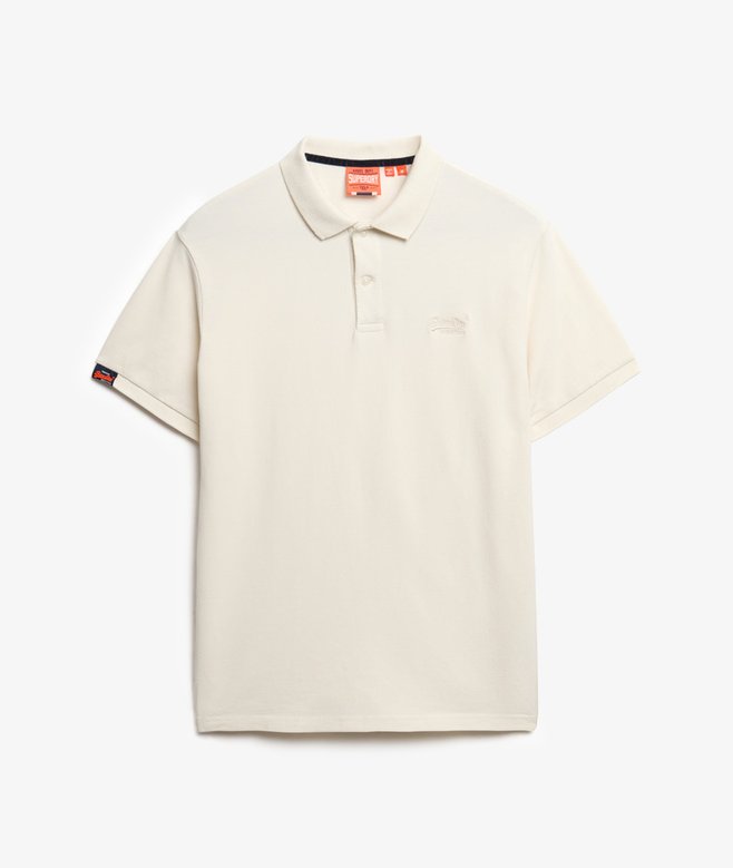 Superdry Vintage Destroy Polo Chalk White