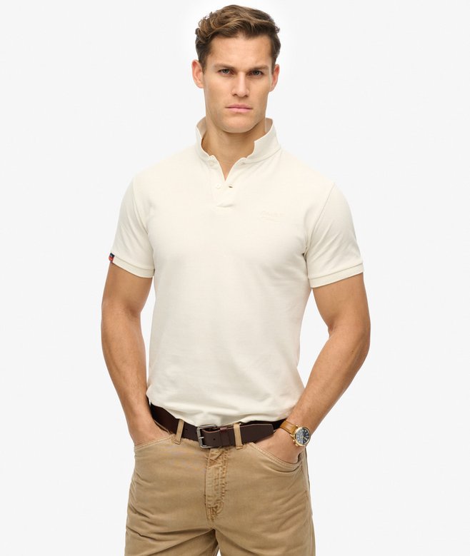 Superdry Vintage Destroy Polo Chalk White