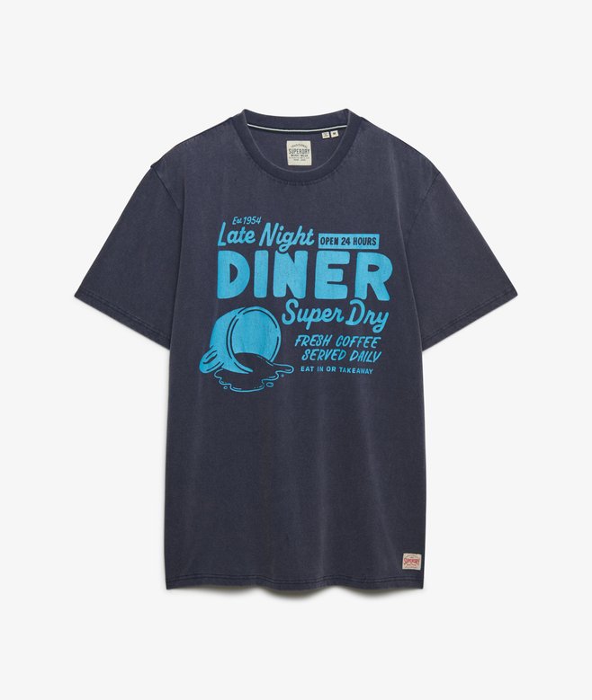 Superdry Local Business Loose Tee Lauren Navy