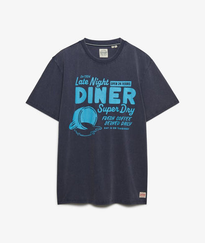 Superdry Local Business Loose Tee Lauren Navy