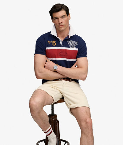 Superdry Double Emblem Jersey Rugby Polo