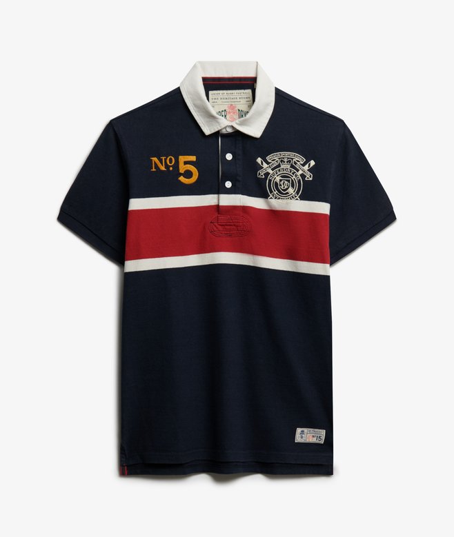 Superdry Double Emblem Jersey Rugby Polo