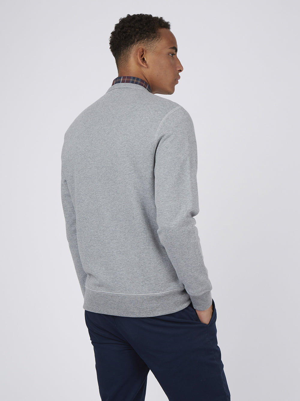 Ben Sherman Flock Target Sweat Steel