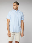 Ben Sherman Short Sleeve Signature Oxford Shirt - Sky blue