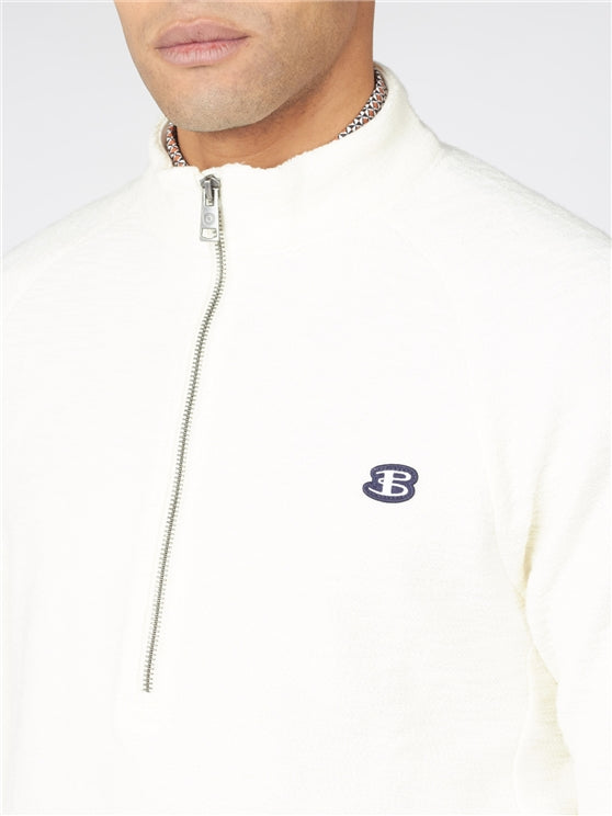 Ben Sherman loopback jersey sweat - Cream