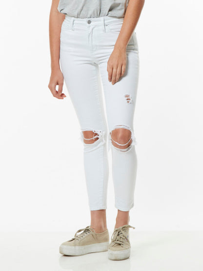 Riders Mid Ankle Skimmer Decon White