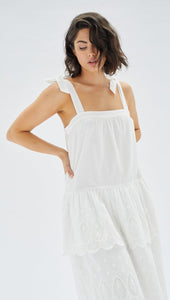 Mink Pink Aziza Maxi Dress White