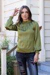 Augustine Pretty Basic Jade Blouse in Olive