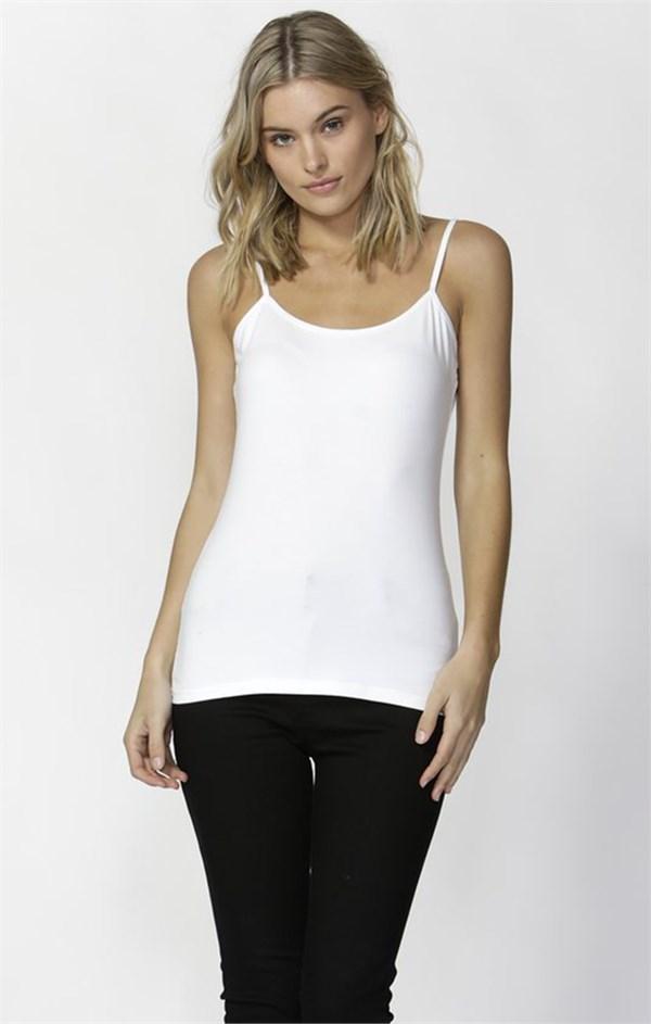 Betty Basics Tina Singlet White