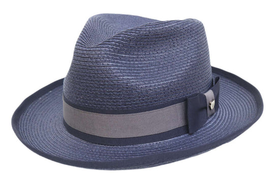 Hills Hats Flight Fedora Navy