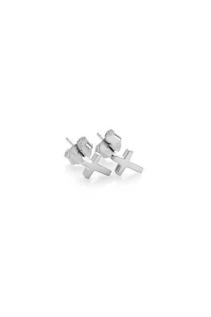 Stolen Girlfriends Club Tiny Stolen Cross Earrings