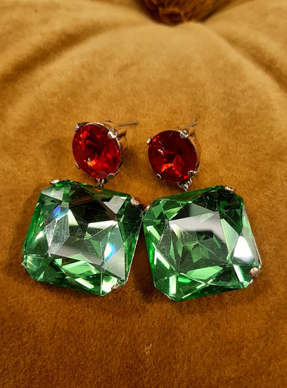 Sisters Matter - Crystal drop earrings