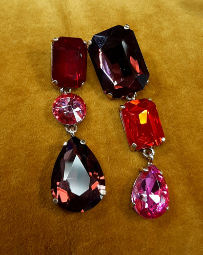 Sisters Matter - Crystal drop earrings