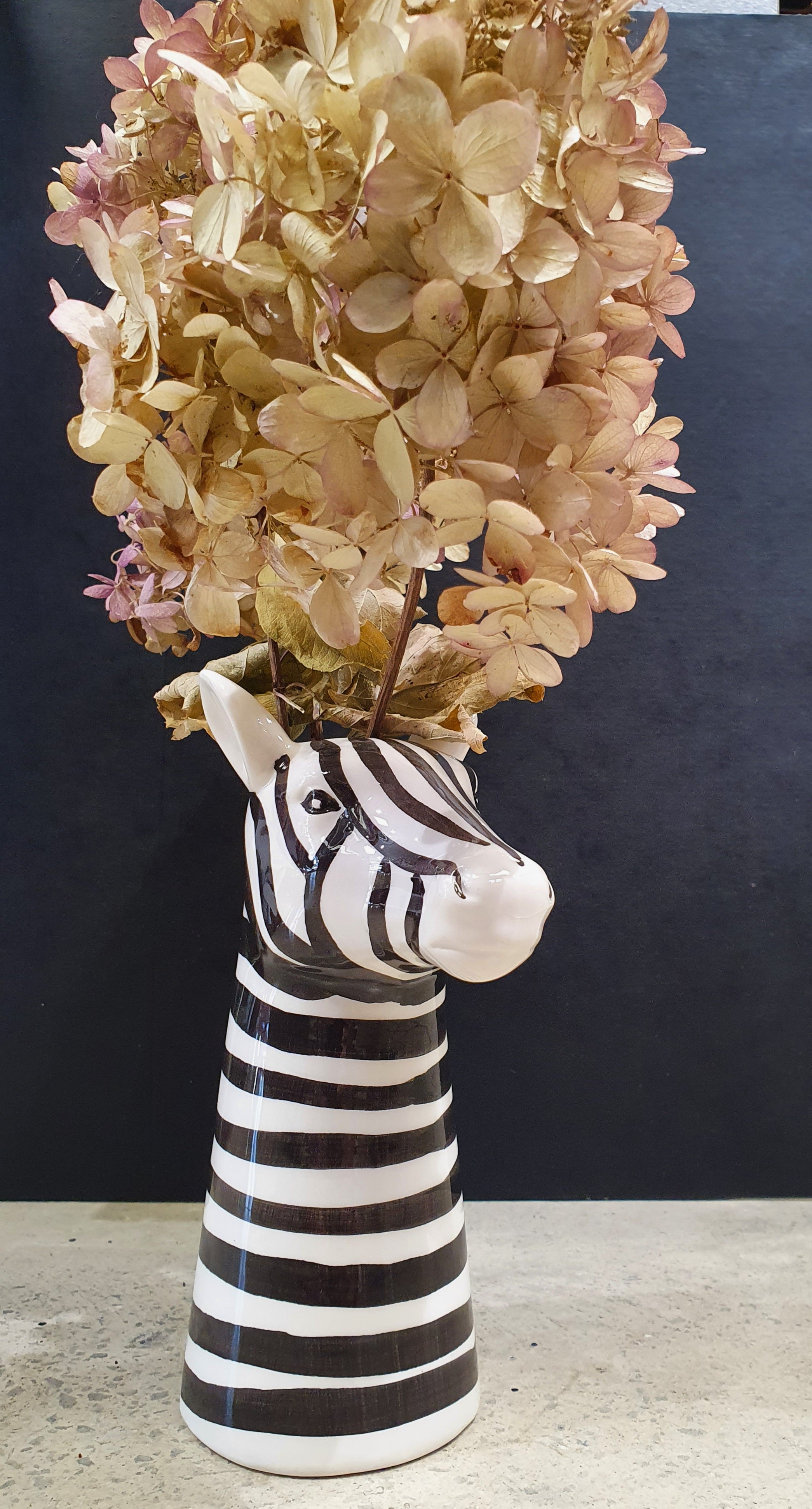 Sisters Matter Zebra head vase