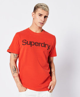 Superdry Vintage CL Classic Tee in Denim Co Rust