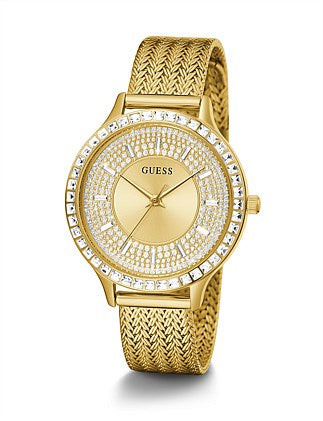 Guess Watch Soiree Gold with Gold Mesh Bracelet