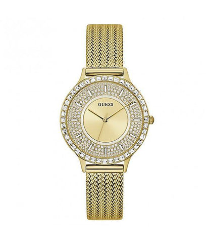 Guess Watch Soiree Gold with Gold Mesh Bracelet