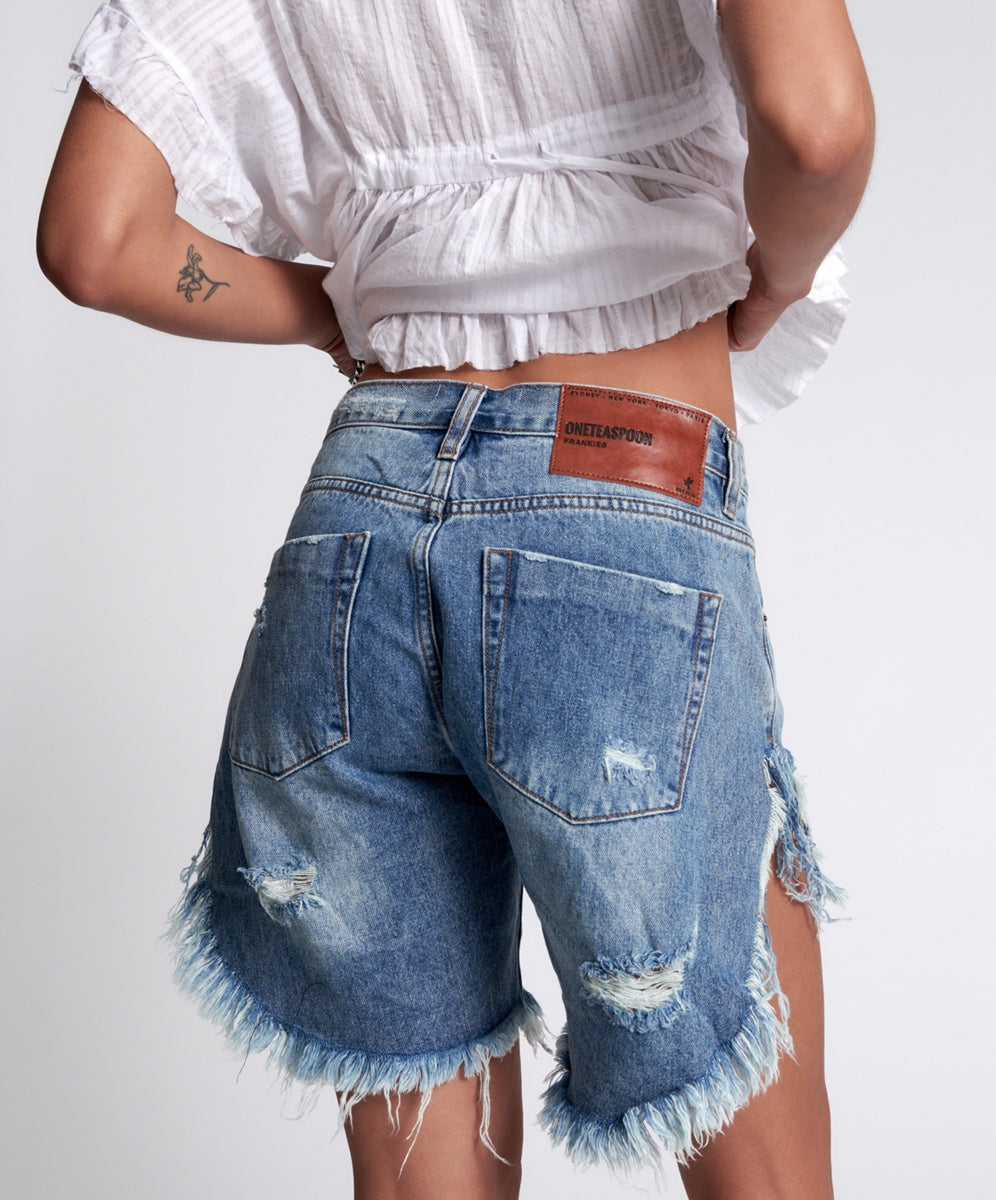 One Teaspoon Frankies Denim Shorts