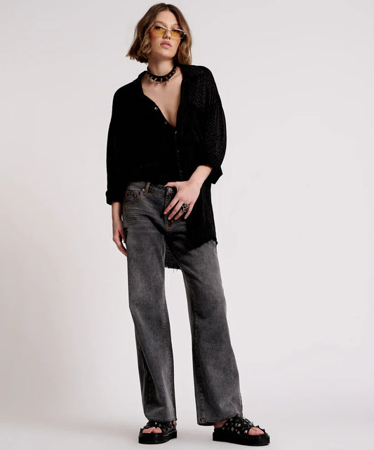 One Teaspoon Dirty Angel Longline Shirt