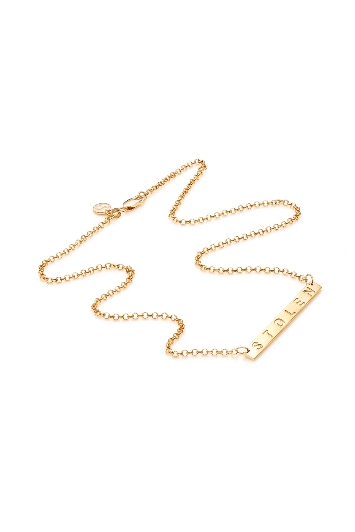 Stolen Girlfriends Club Stolen Plank Necklace - Gold 18k Plated