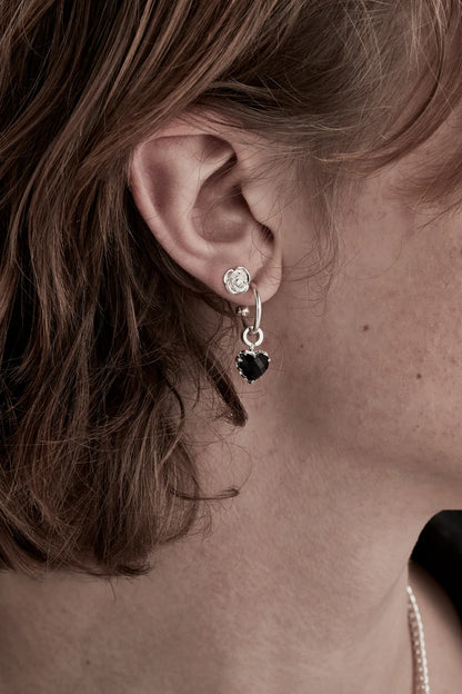 Stolen Girlfriends Club Love Anchor Earrings Onyx