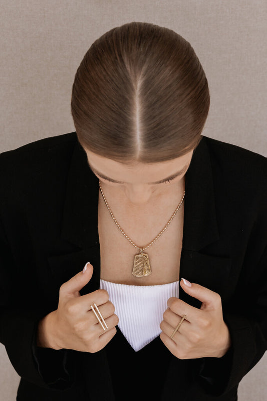 Ede & Addison Dog Tag Necklace