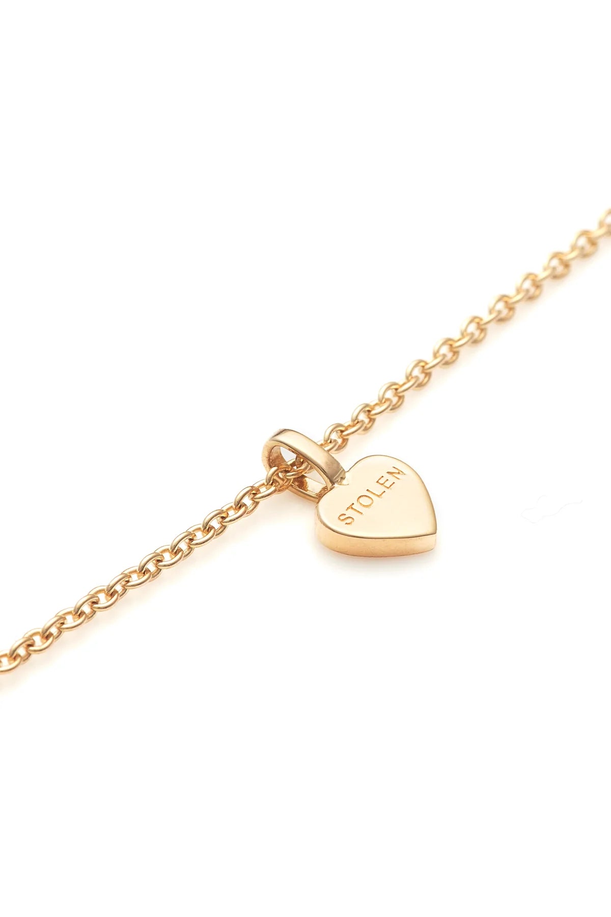 Stolen Girlfriends Club Stolen Heart Necklace - Gold Plated