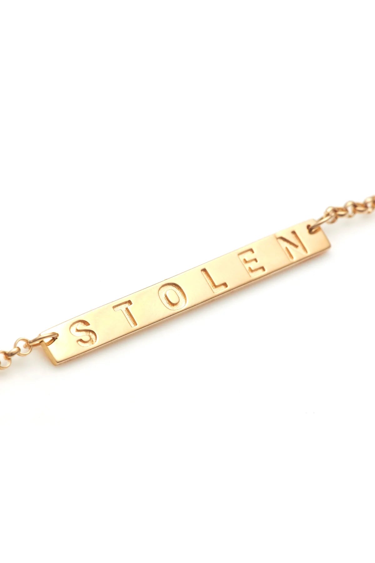 Stolen Girlfriends Club Stolen Plank Necklace - Gold 18k Plated