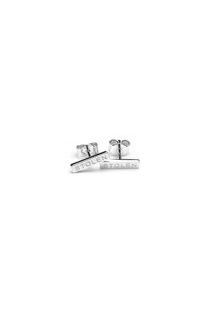 Stolen Girlfriends Club Tiny Stolen Bar Earrings