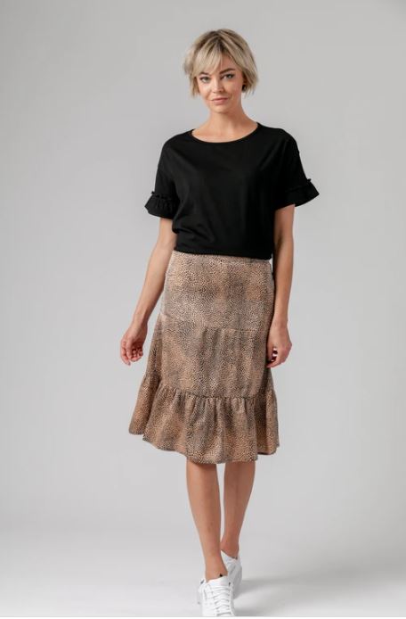 Mi Moso Sophia Skirt Loepard Print