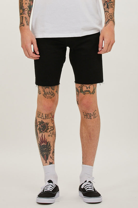 Levis - 412 Slim Short - Black denim