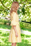 Cooper Check Club Dress in Green or Yellow