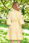 Cooper Check Club Dress in Green or Yellow