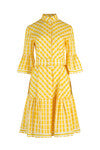 Cooper Check Club Dress in Green or Yellow