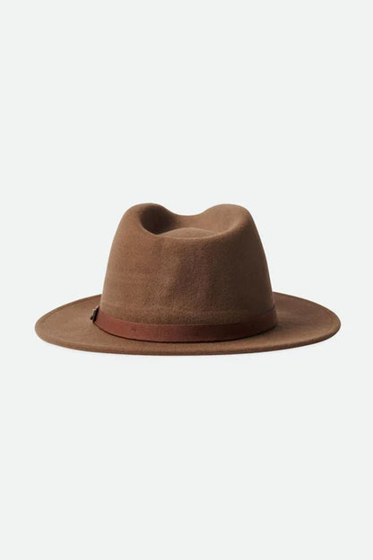 Brixton Messer Packable Fedora in Dessert Palm