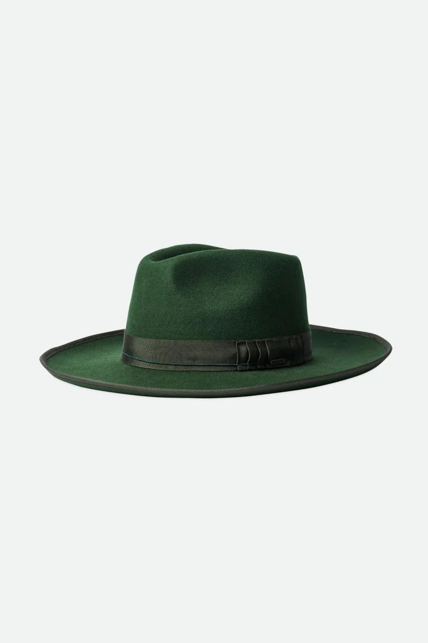 Brixton Reno Fedora in Black/Brown or Moss