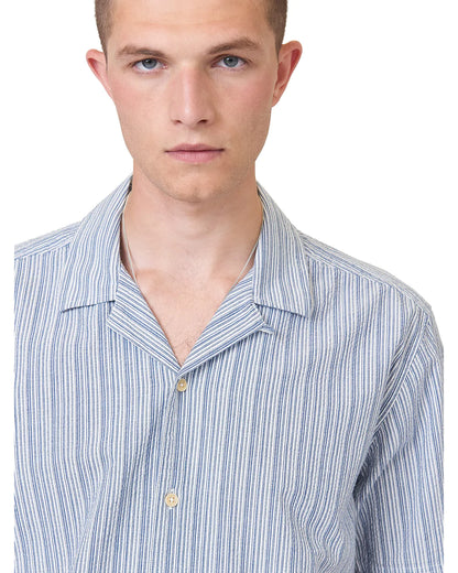 Ben Sherman Seersucker Co Short Sleeve Shirt