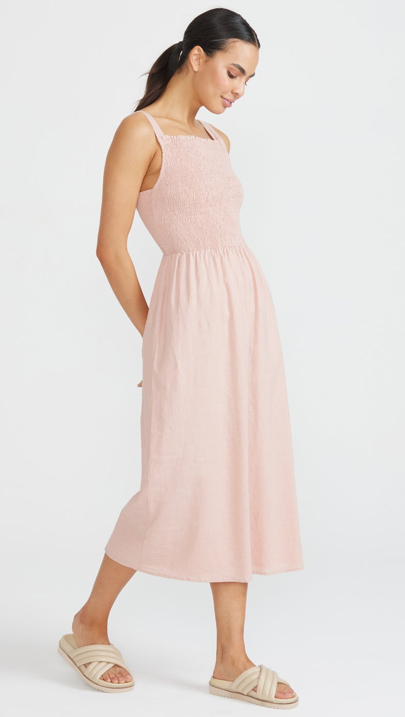 Staple the Label Cecile Shirred Sundress