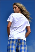Cooper Quilty Pleasure T Shirt in White or Black