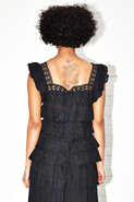 Coop Front Row Top in Black or White