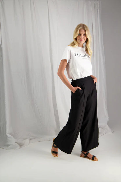 Tuesday Label Fashion Tee in White Vogue