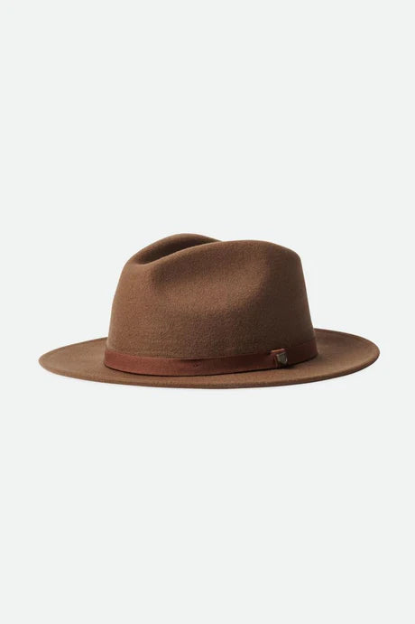 Brixton Messer Packable Fedora in Dessert Palm