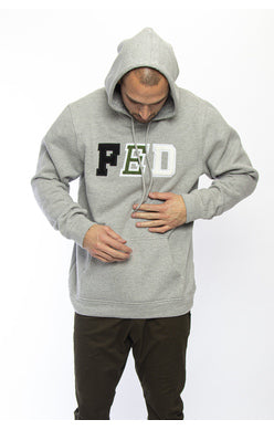 Federation Basic Hoodie Run - Grey Marl