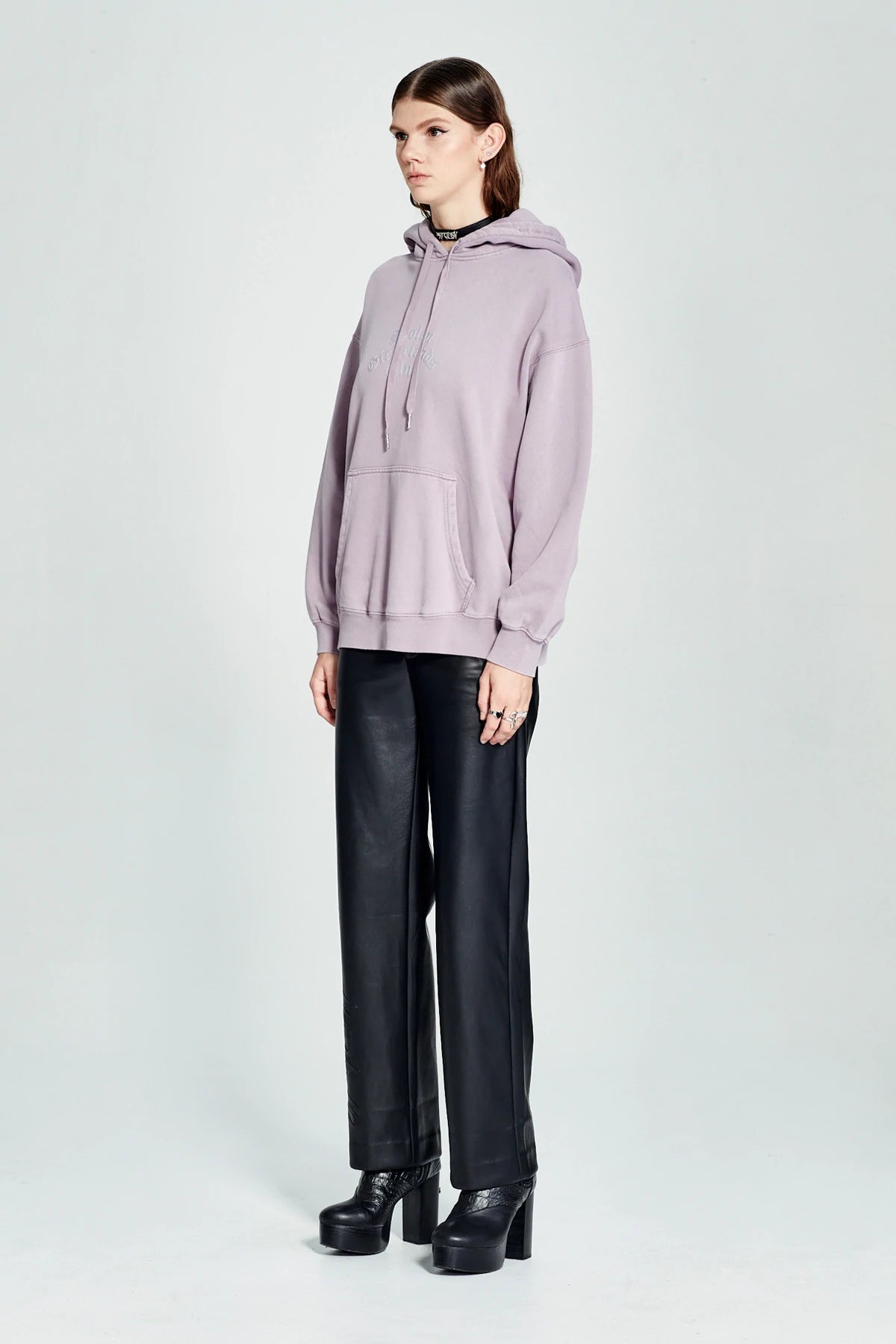 Stolen Girlfriends Club Arch Gothic Hoodie Lilac