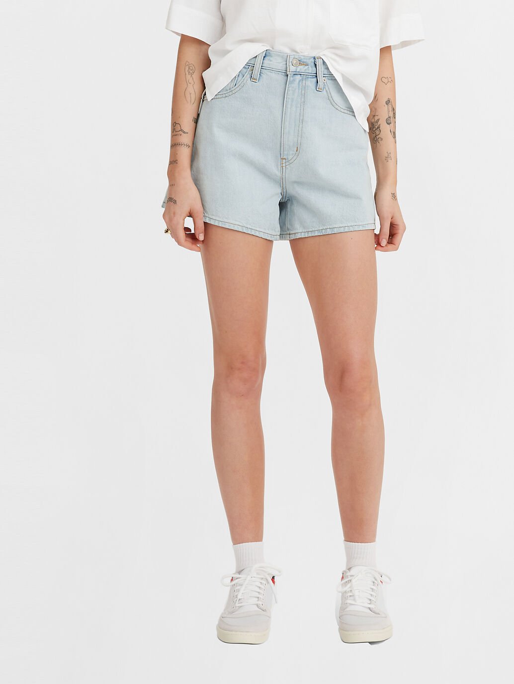 Levi High Waisted Mom Shorts